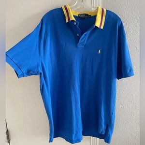Ralph Polo short sleeve blue 90s
